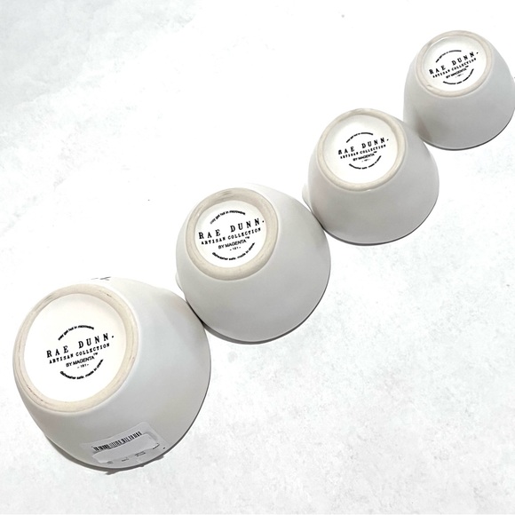 Rae Dunn Matte White Ceramic Measuring Cups - Picture 12 of 12
